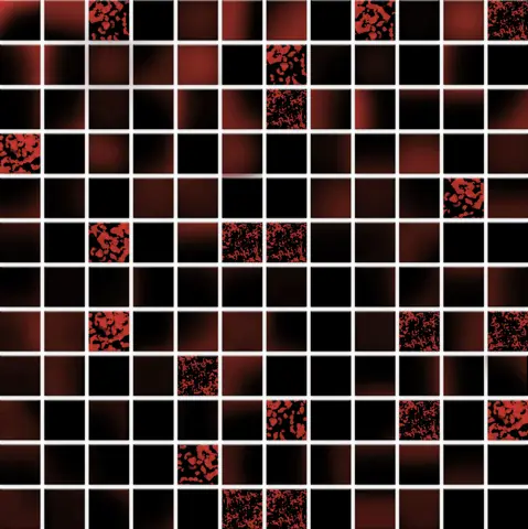 کاشی استخری سرام آرا برند آرژنا طرح بلونیا مشکی قرمز براق سایز 2/5*2/5 کاشی استخری سرام آرا برند آرژنا طرح بلونیا مشکی قرمز براق سایز 2/5*2/5