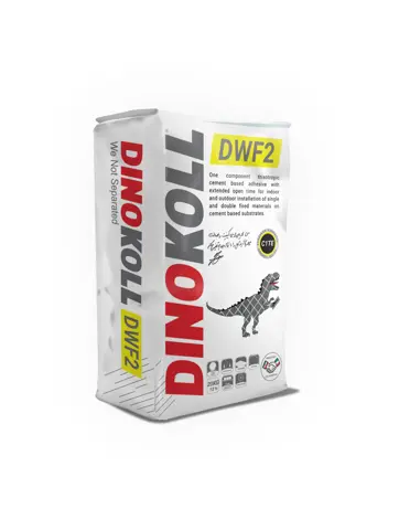 چسب کاشی و سرامیک پودری DWF2 دینوکل 25 کیلوگرم چسب کاشی و سرامیک پودری DWF2 دینوکل 25 کیلوگرم