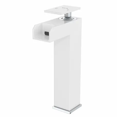 شیر روشویی پایه بلند آبشاری کلار مدل فلت