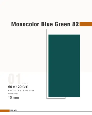 سرامیک ایفا سرام برند میلان طرح مونوکالر سبز آبی کد 82 کریستال پولیش سایز 120*60
