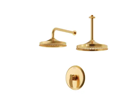 شیر حمام توکار شودر مدل گلوریس تیپ 1 BRASS