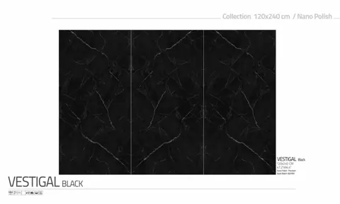 اسلب پرنیان طرح بوک مچ وستیگال مشکی نانو پولیش سایز 240*120