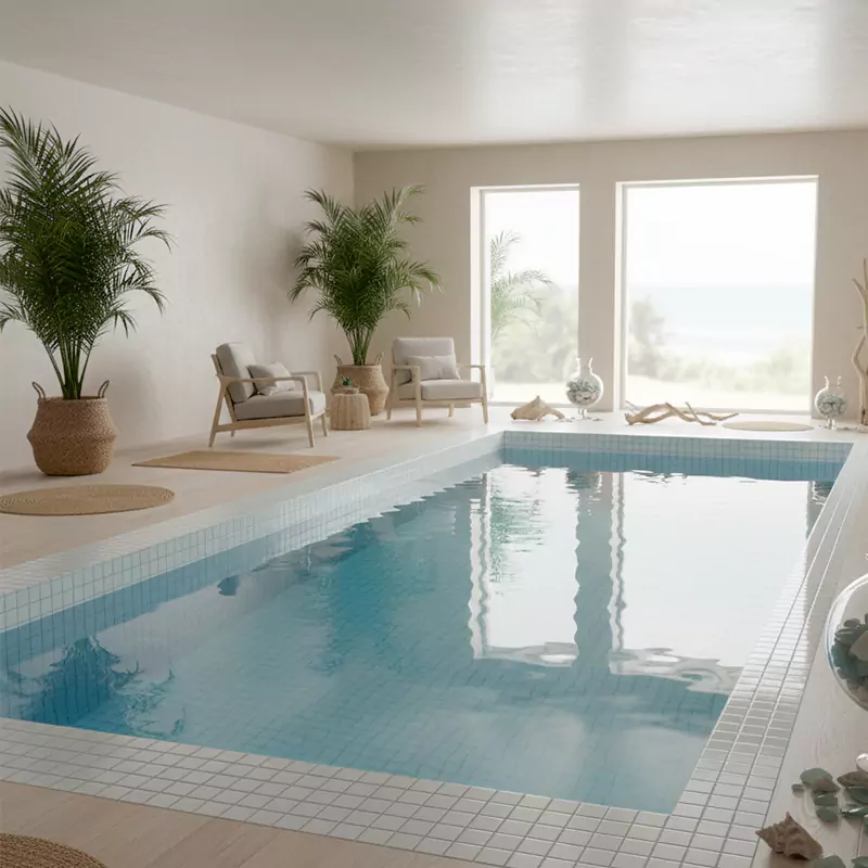 کاشی استخری آپادانا برند میراک طرح ژوپیتر سفید براق سایز 30*30