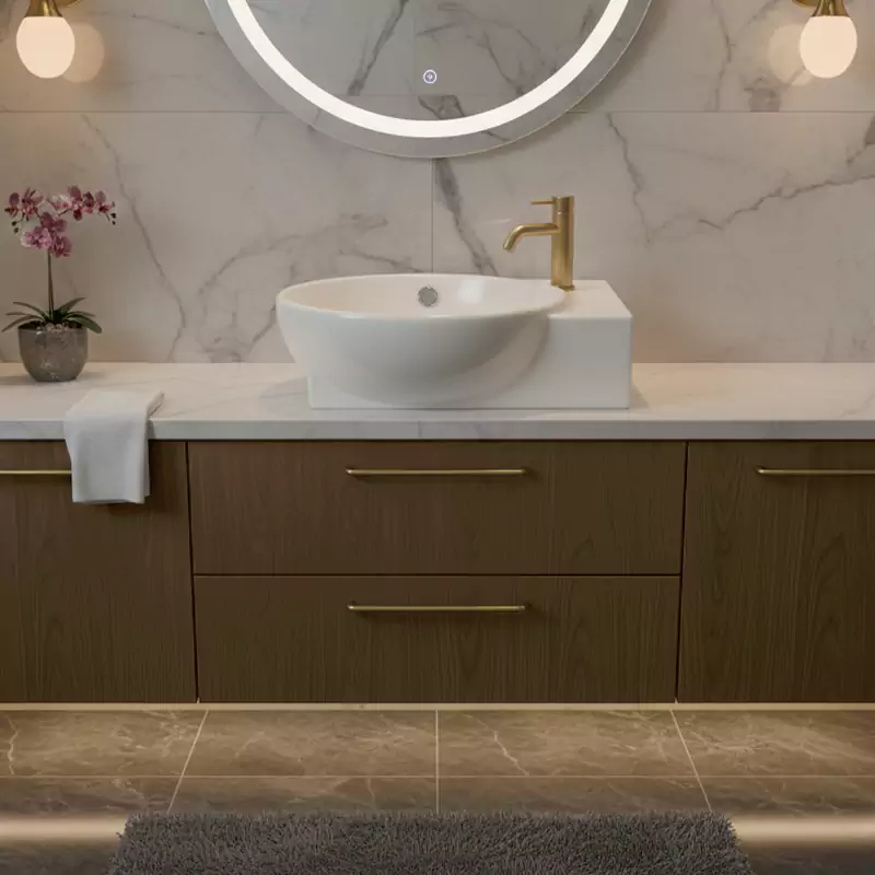 روشویی روکابینتی مروارید مدل پارمیدا 52