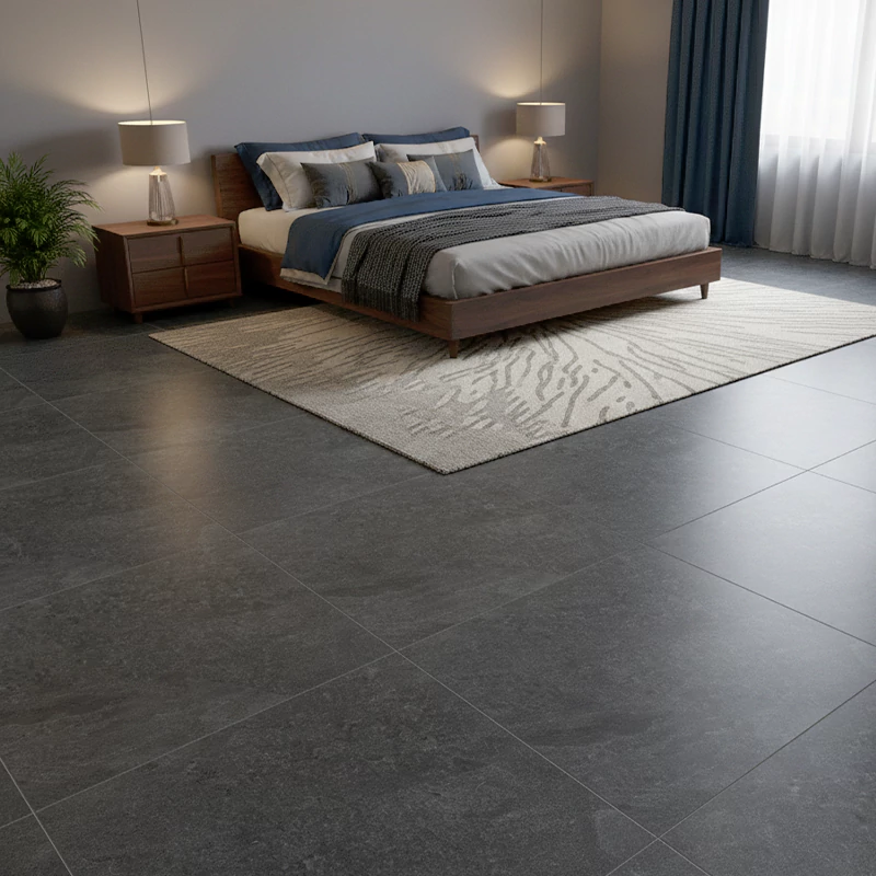 پرسلان ایفا سرام برند میلان طرح آلپ 03 طوسی شوگر افکت سایز 60*60