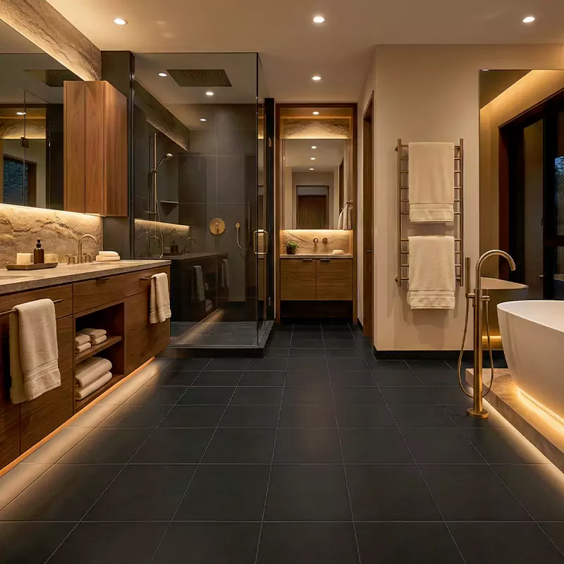 پرسلان صبا طرح کالم مشکی مات سایز 30*30