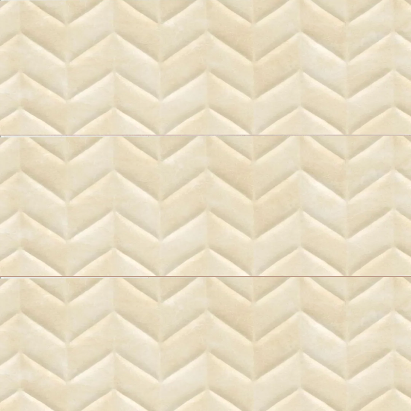 سرامیک سرام نگار طرح دنیز کرم دکور زیگزاگی مات سایز 90*30