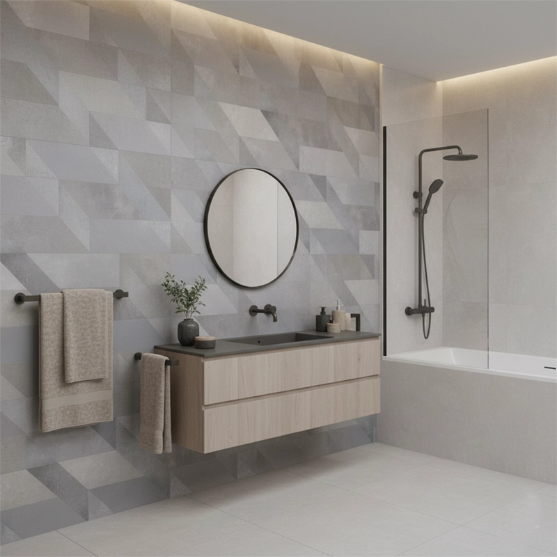 سرامیک سرام نگار طرح ژاسمین طوسی دکور مات سایز 90*30