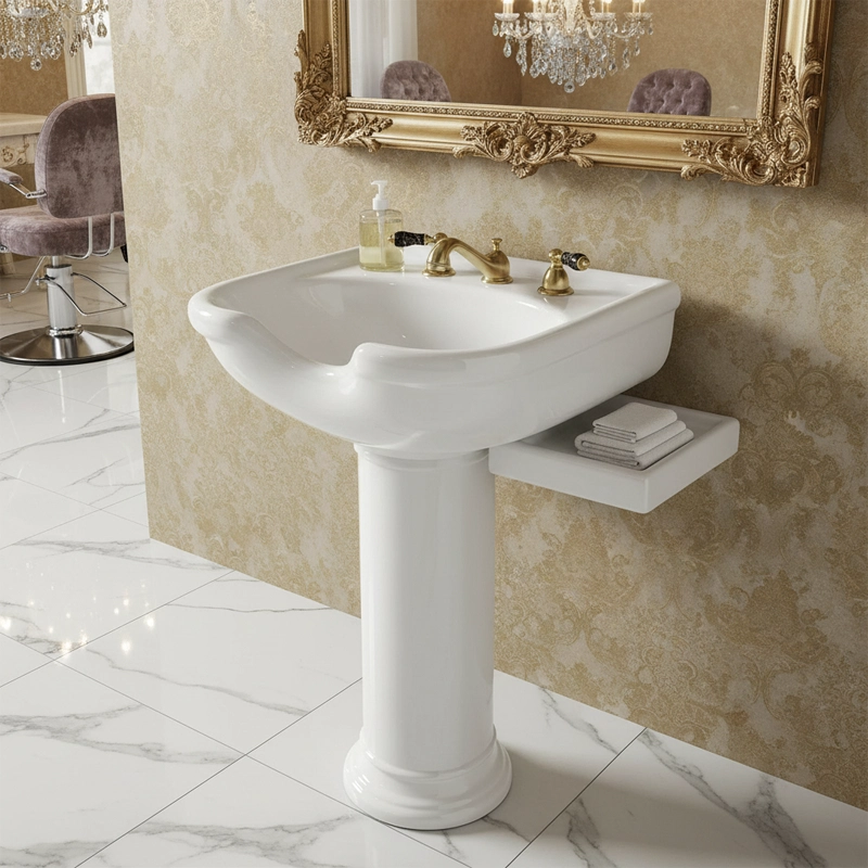 روشویی سرشور پارس سرام مدل مونا پایه دار