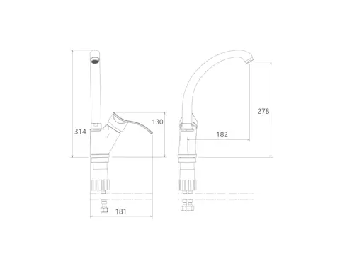 شیر آشپزخانه شودر مدل اپال