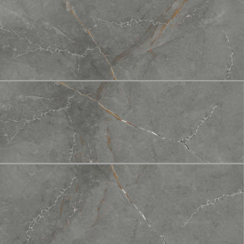 کاشی الوند لوکس طرح پارکر طوسی تیره براق سایز 90*30