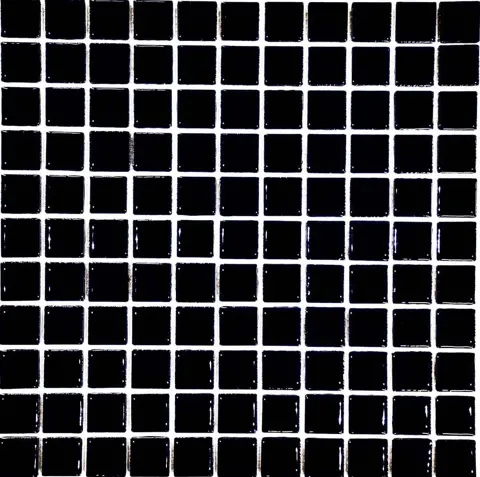 کاشی استخری گهرفام مشکی براق سایز 2/5*2/5