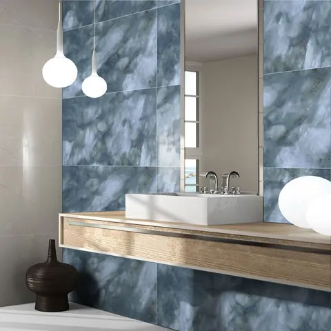 سرامیک ایفا سرام برند میلان طرح سان ست آبی نانو پولیش سایز 120*60