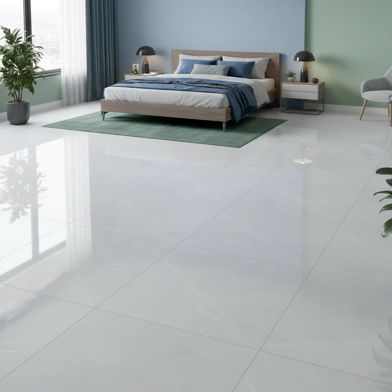 سرامیک ایفا سرام برند میلان طرح الکترا نقره ای پولیش سایز 80*80