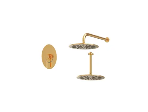 شیر حمام توکار شودر مدل روگن تیپ 1 BRASS