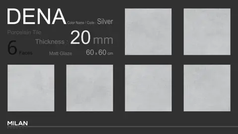 پرسلان ایفا سرام برند میلان طرح دنا نقره ای شوگر افکت سایز 60*60