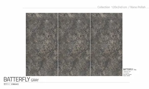 اسلب پرنیان طرح باترفلای طوسی نانو پولیش سایز 240*120