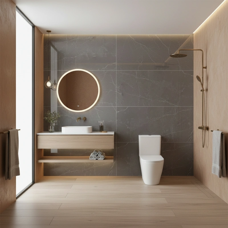 پرسلان تبریز برند کرگرس طرح آسپیر طوسی تیره پولیش سایز 160*80