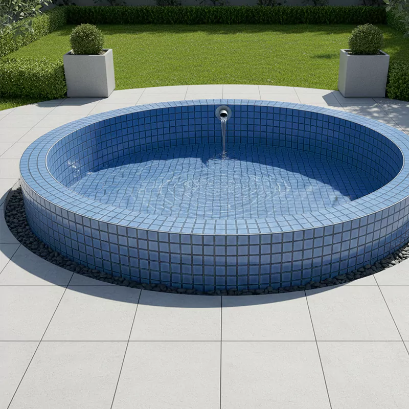 کاشی استخری البرز آبی کد SKY Blue 93 براق سایز 2/5*2/5