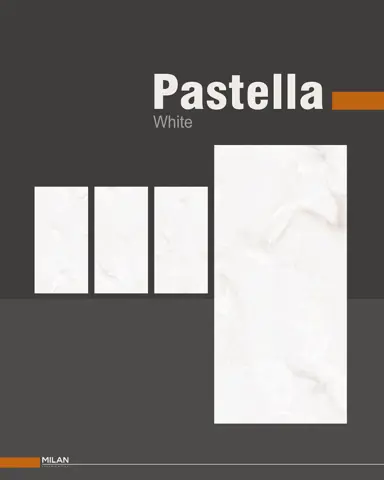 پرسلان ایفا سرام برند میلان طرح پاستلا سفید نانو پولیش سایز 160*80