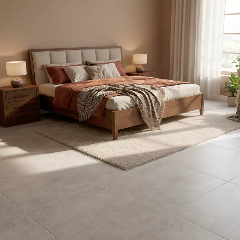 پرسلان صبا طرح ممفیس طوسی تیره مات سایز 80*80