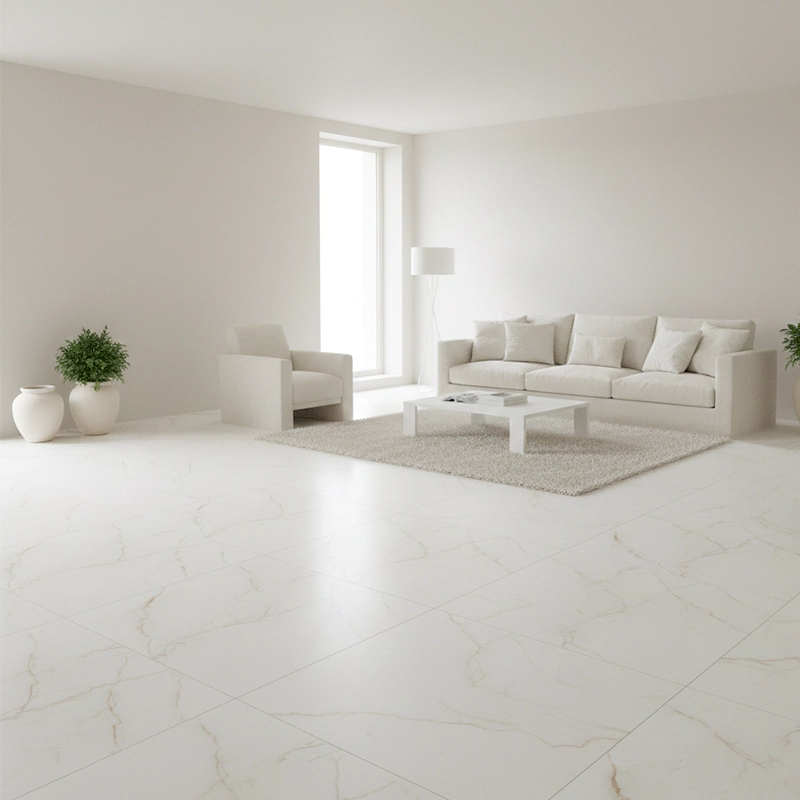 سرامیک ایفا سرام برند میلان طرح کارلوتا سفید مات سایز 100*100