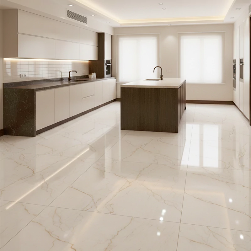 سرامیک ایفا سرام برند میلان طرح کارلوتا سفید پولیش سایز 100*100