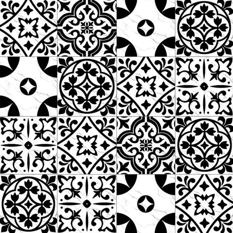 کاشی سرام آرا برند آرژنا طرح نانگا سفید مشکی دکور مات سایز 15*15