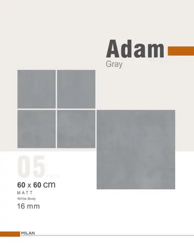 سرامیک ایفا سرام برند میلان طرح آدام طوسی مات سایز 60*60