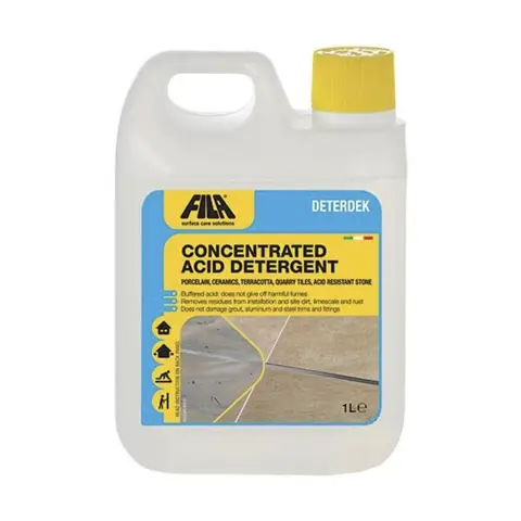 پاک کننده گچ و سیمان FILA DETERDEK فیلا ایتالیا 1 لیتر پاک کننده گچ و سیمان FILA DETERDEK فیلا ایتالیا 1 لیتر