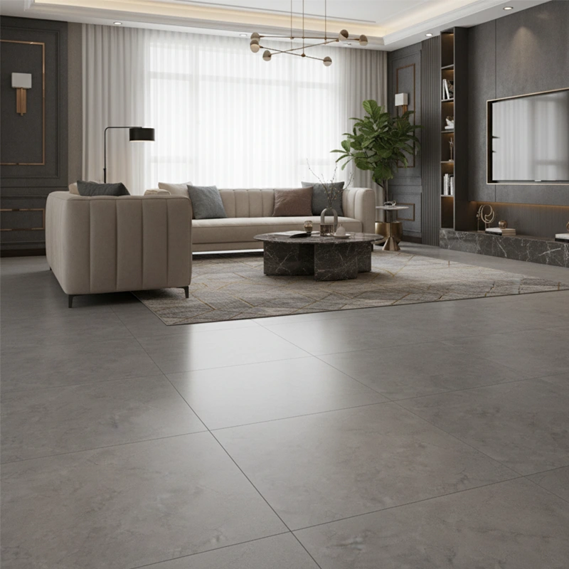 سرامیک سرام نگار طرح آزارو طوسی تیره مات سایز 100*100