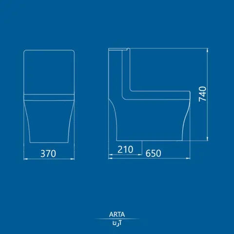 توالت فرنگی کرد مدل آرتا