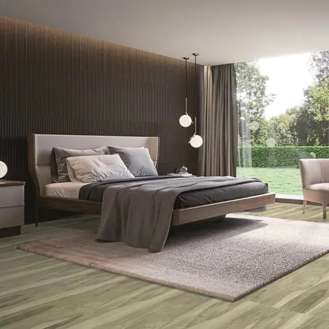 سرامیک ایفا سرام برند میلان طرح نوربیک زیتونی تیره مات سایز 120*20