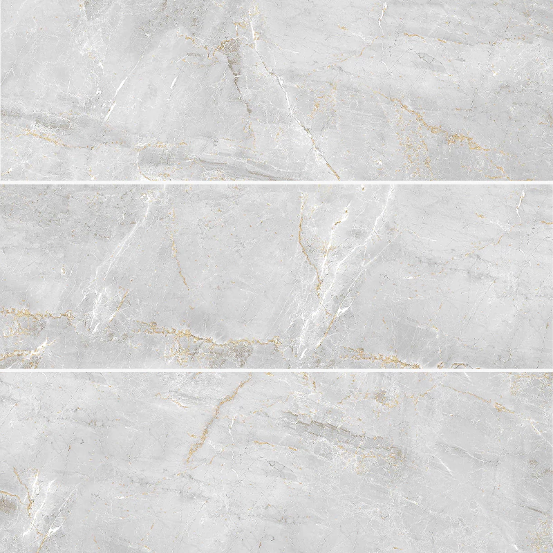 کاشی الوند لوکس طرح میدن استون طوسی روشن براق سایز 90*30