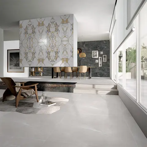 پرسلان ایفا سرام برند میلان طرح لیلیوم طوسی پولیش سایز 120*120