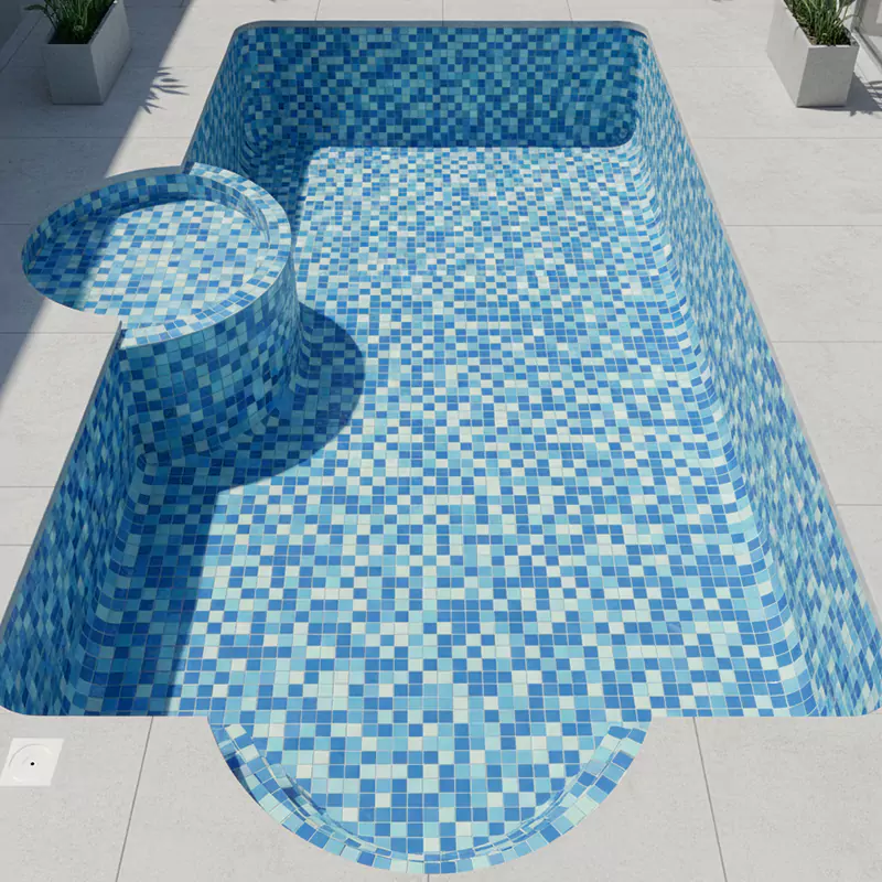 کاشی استخری ایلدیز برند میراک طرح لوستری میکس کد 5039 سایز 2/5*2/5