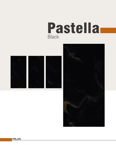 پرسلان ایفا سرام برند میلان طرح پاستلا مشکی نانو پولیش سایز 160*80