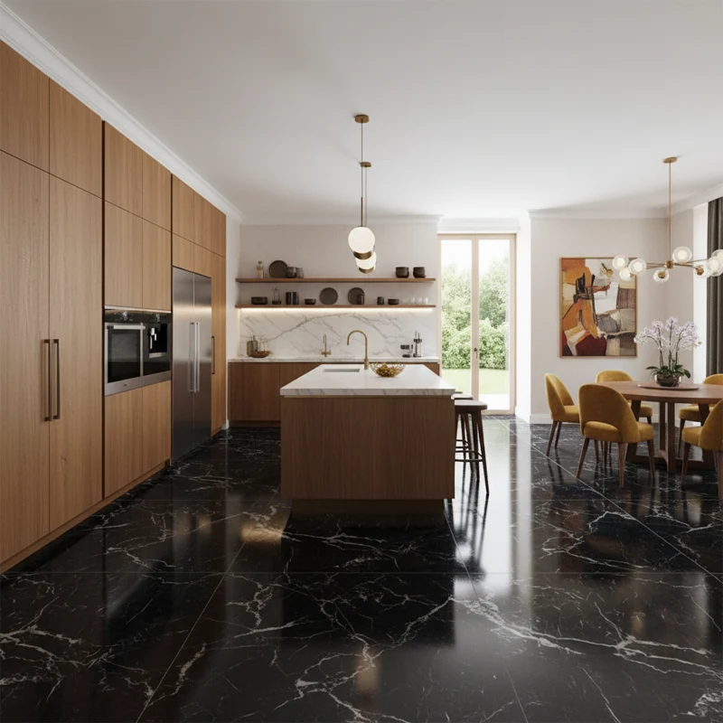 پرسلان تبریز برند کرگرس طرح مجستیک مشکی پولیش سایز 120*120