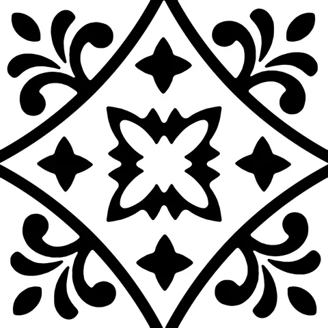 کاشی سرام آرا برند آرژنا طرح نانگا سفید مشکی دکور مات سایز 15*15