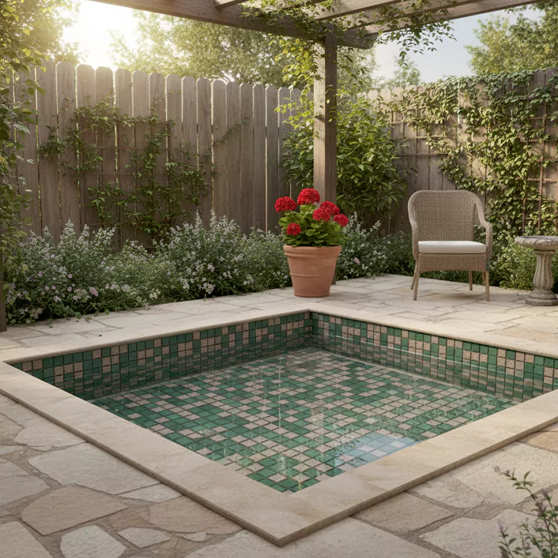 کاشی استخری البرز طرح میکس هوگو سبز براق سایز 2/5*2/5