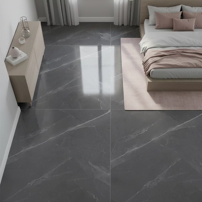 سرامیک ایفا سرام برند میلان طرح الکترا طوسی تیره پولیش سایز 100*100