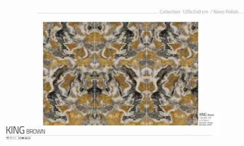 اسلب پرنیان طرح بوک مچ کینگ قهوه ای نانو پولیش سایز 240*120