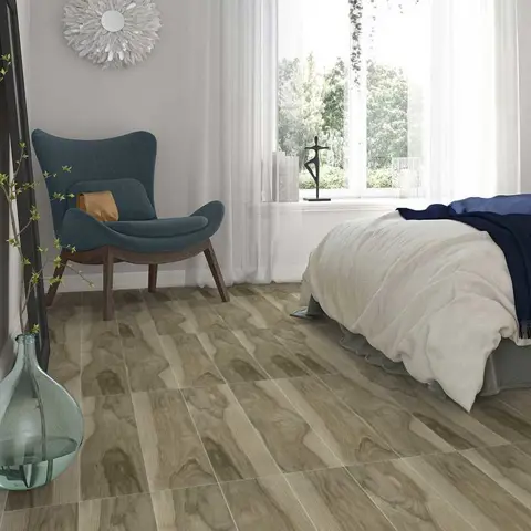 سرامیک ایفا سرام برند میلان طرح نوربیک بلوطی روشن مات سایز 120*20