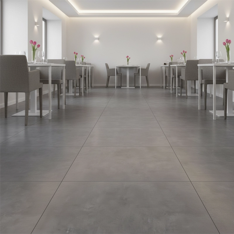 سرامیک سرام نگار طرح کستل طوسی تیره مات سایز 100*100