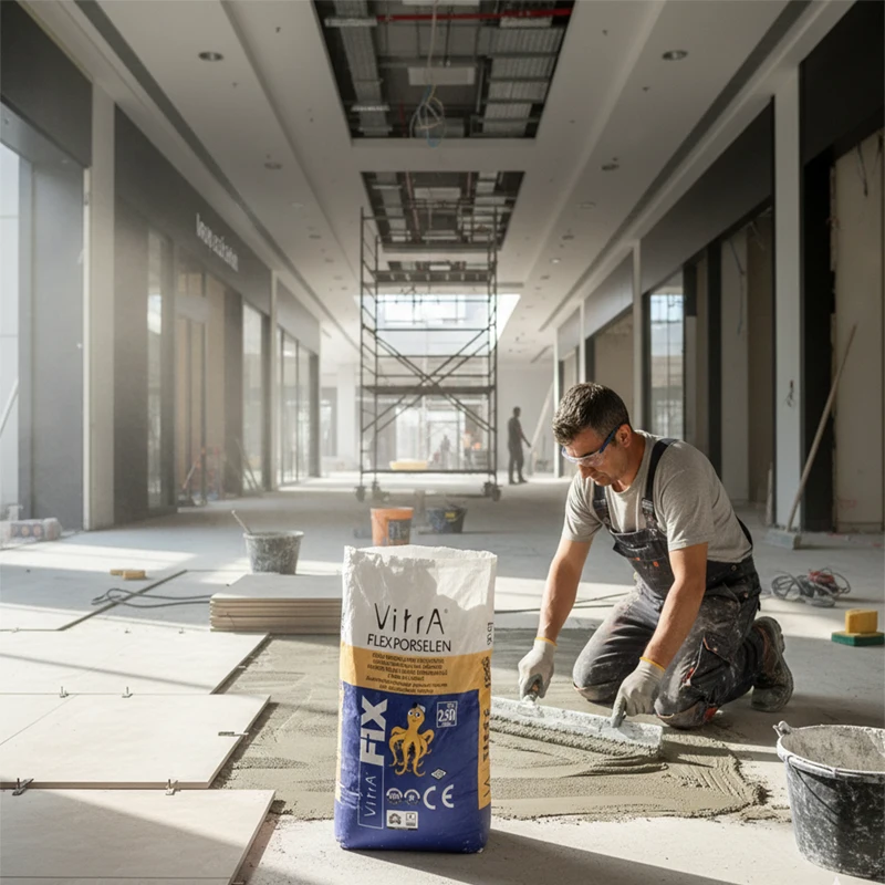 چسب پرسلان پودری ویترا 25 کیلوگرم