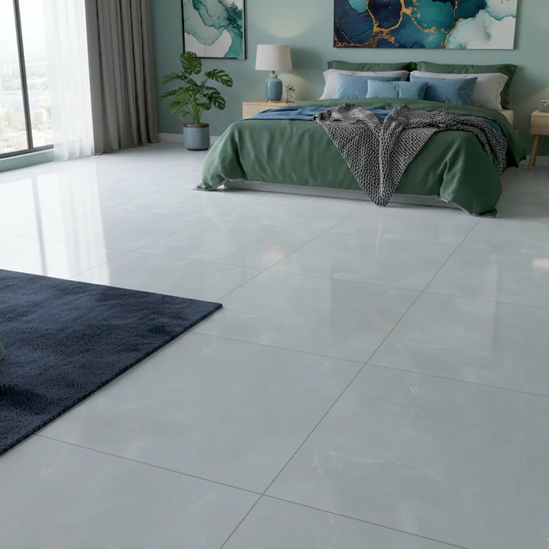 سرامیک ایفا سرام برند میلان طرح لیلیوم طوسی پولیش سایز 80*80