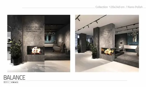 اسلب پرنیان طرح بالانس طوسی تیره نانو پولیش سایز 240*120