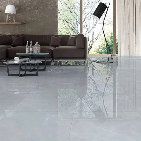 سرامیک ایفا سرام برند میلان طرح لیلیوم طوسی پولیش سایز 80*80