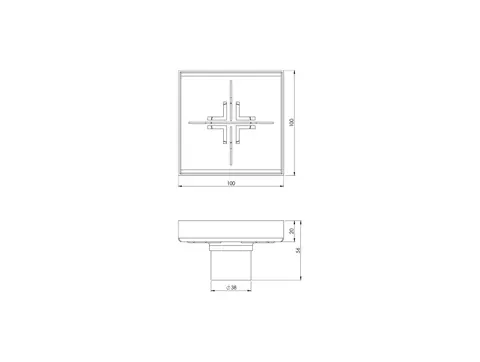 کفشور شودر مدل گریز سایز 10*10