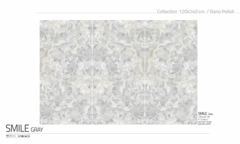 اسلب پرنیان طرح بوک مچ اسمایل طوسی نانو پولیش سایز 240*120